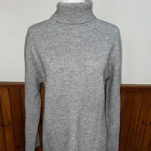Women's Cider Gray Sweater Long‎ Sleeve Dress Bell Sleeves Size S